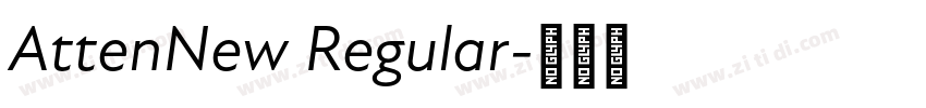 AttenNew Regular字体转换